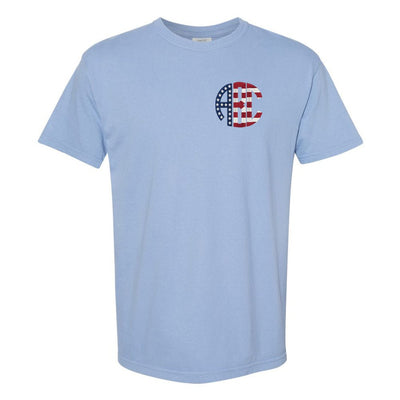 Monogrammed Stars & Stripes T-Shirt - United Monograms