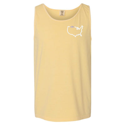 Monogrammed State Pride Comfort Colors Tank - United Monograms