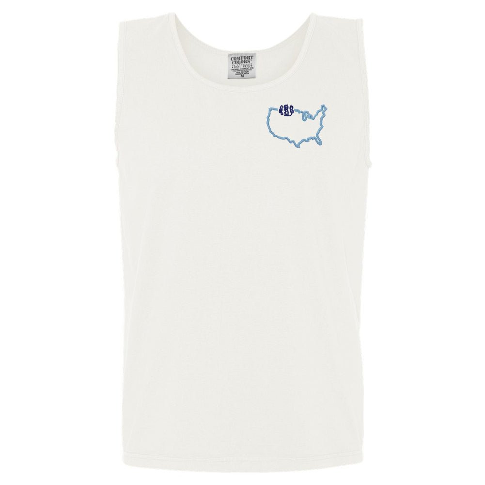 Monogrammed State Pride Comfort Colors Tank - United Monograms