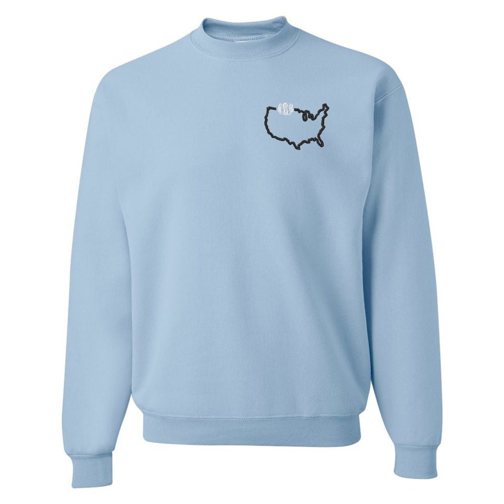 Monogrammed State Pride Crewneck Sweatshirt - United Monograms