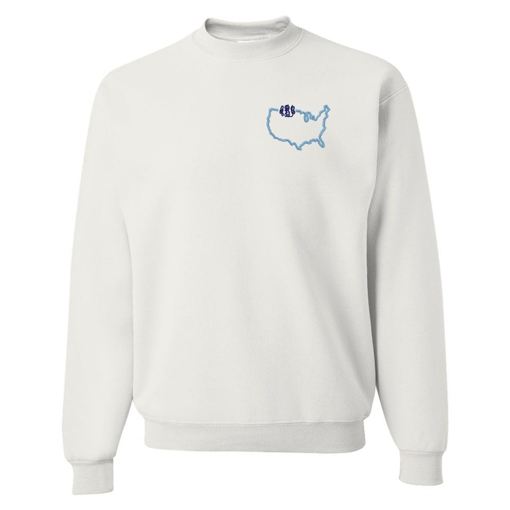 Monogrammed State Pride Crewneck Sweatshirt - United Monograms