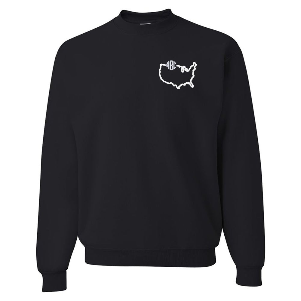 Monogrammed State Pride Crewneck Sweatshirt - United Monograms