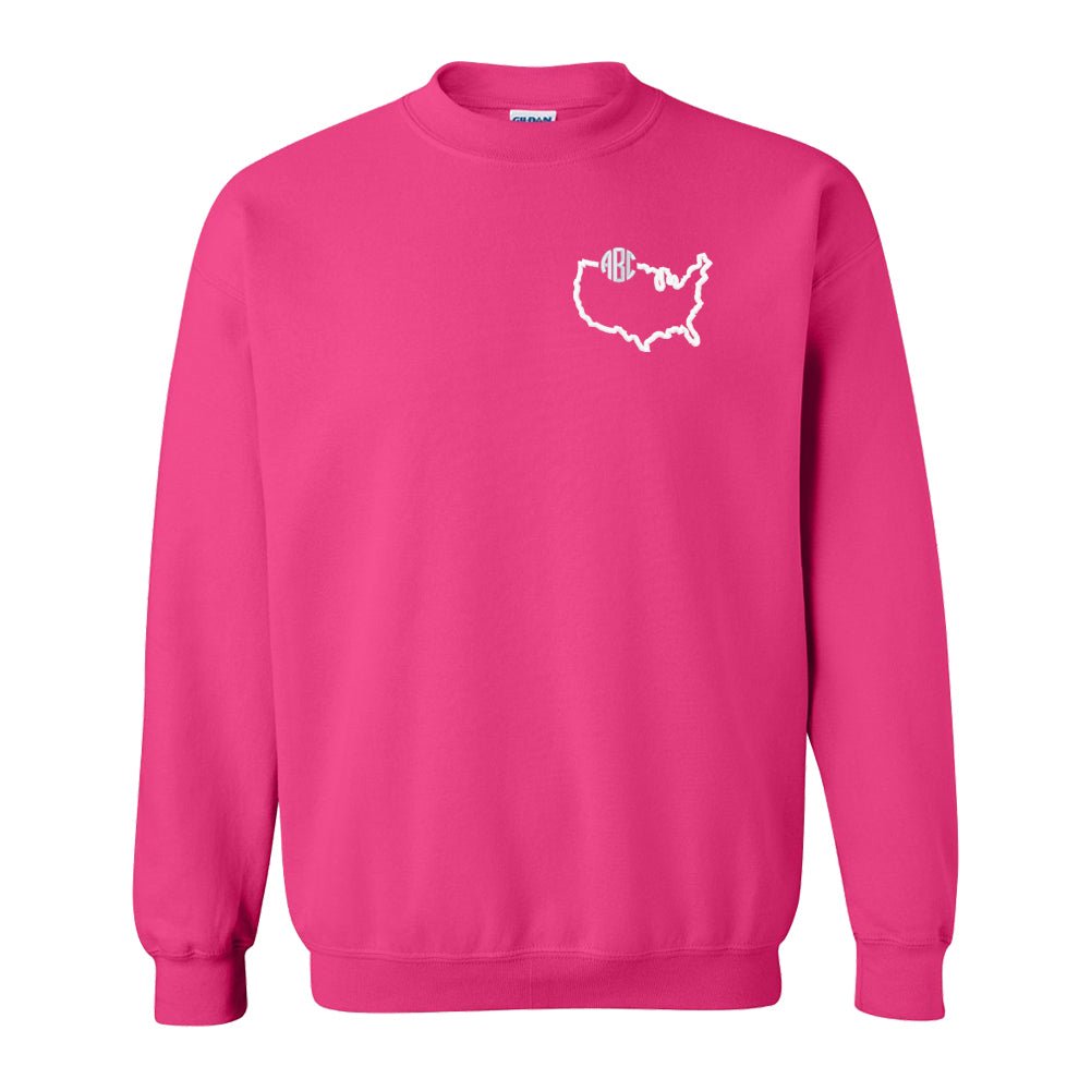 Monogrammed State Pride Crewneck Sweatshirt - United Monograms