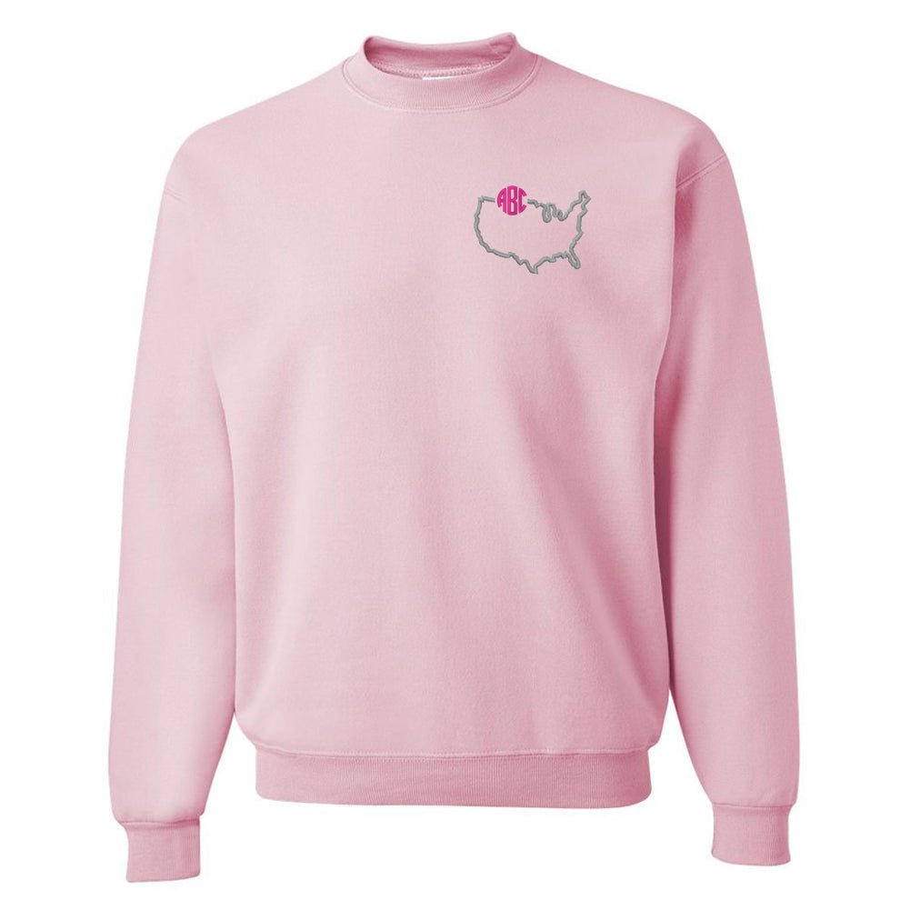 Monogrammed State Pride Crewneck Sweatshirt - United Monograms