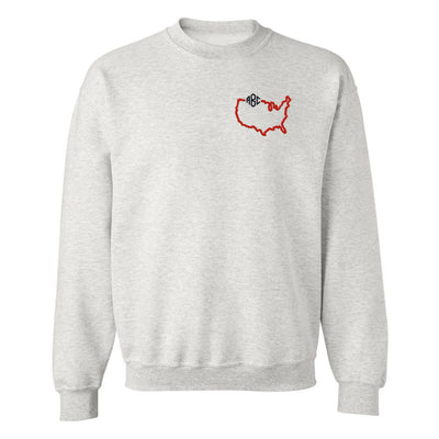 Monogrammed State Pride Crewneck Sweatshirt - United Monograms