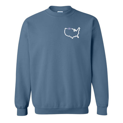 Monogrammed State Pride Crewneck Sweatshirt - United Monograms