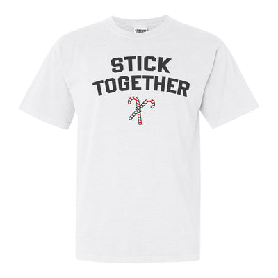 Monogrammed 'Stick Together' Candy Cane T-Shirt - United Monograms