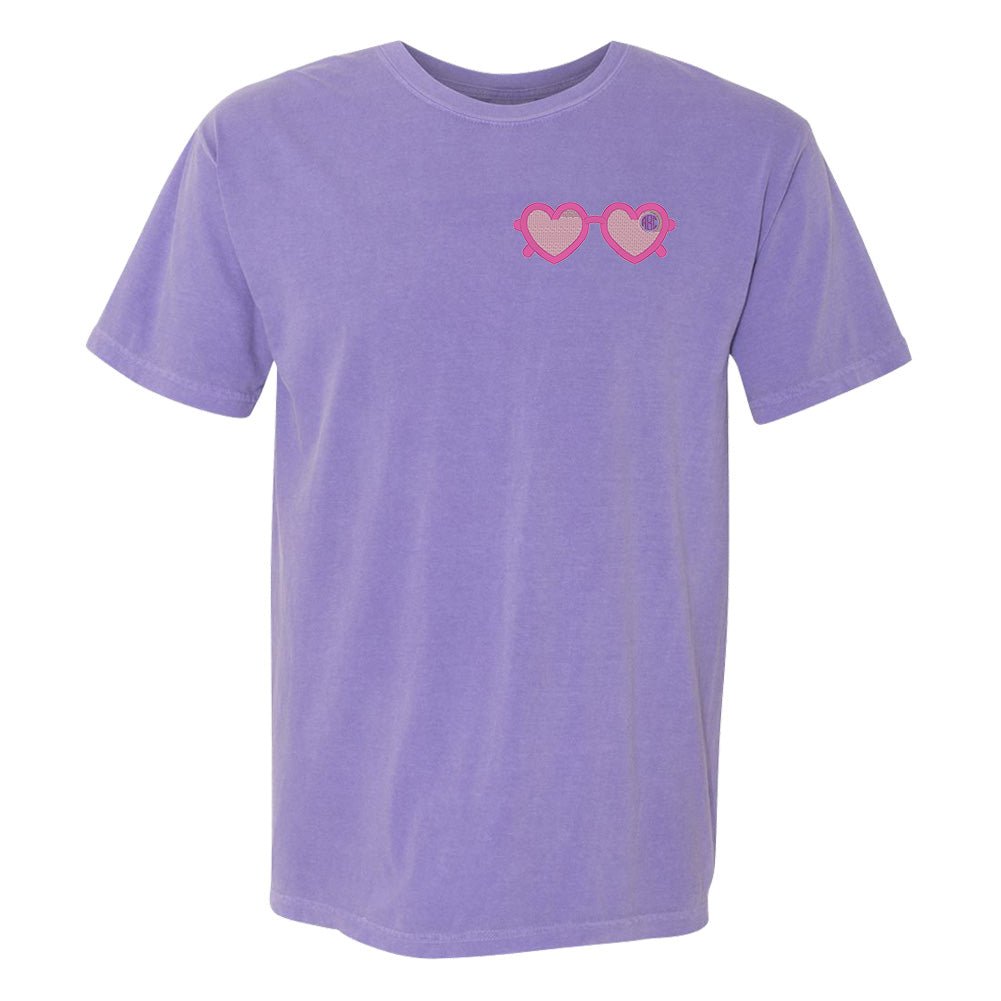 Monogrammed Sunglasses Comfort Colors T-Shirt - United Monograms
