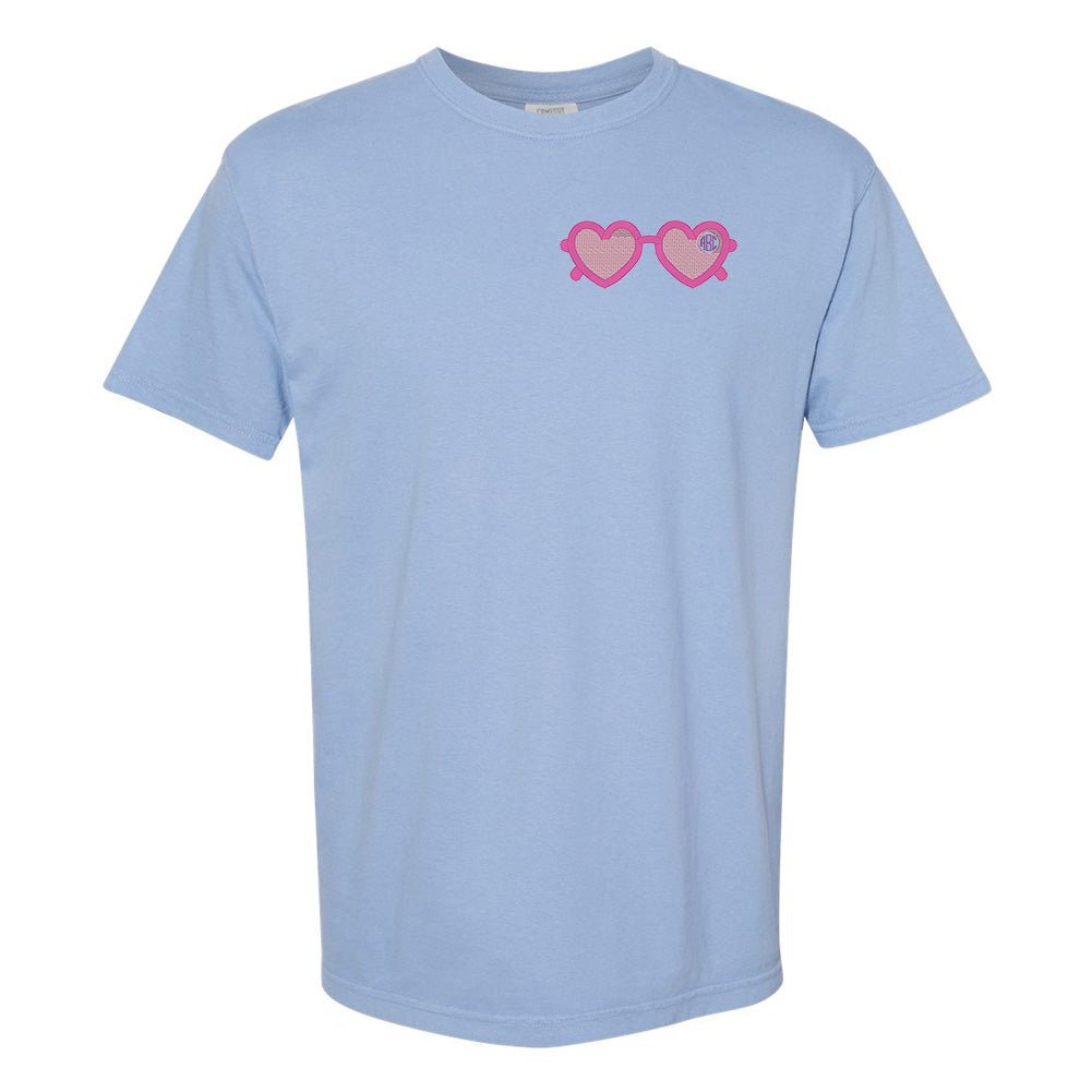 Monogrammed Sunglasses Comfort Colors T-Shirt - United Monograms