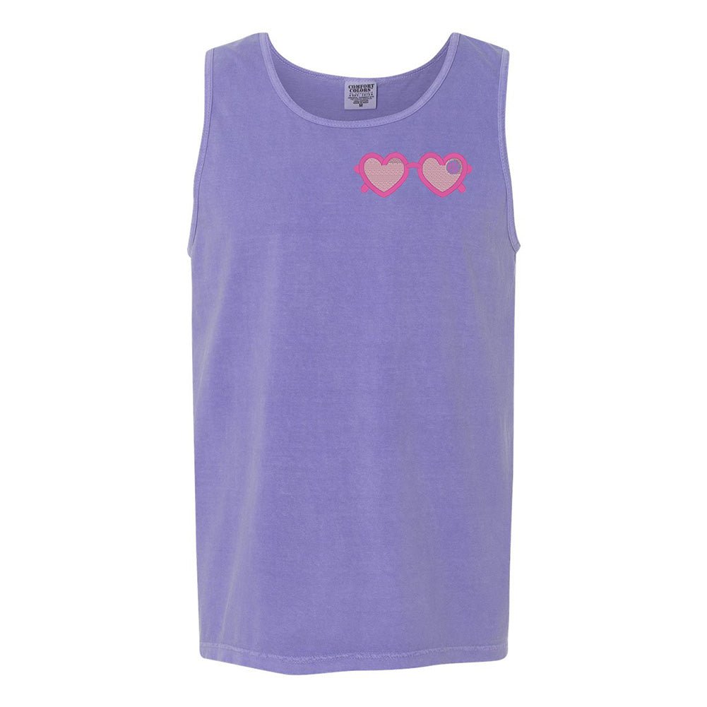 Monogrammed Sunglasses Comfort Colors Tank Top - United Monograms