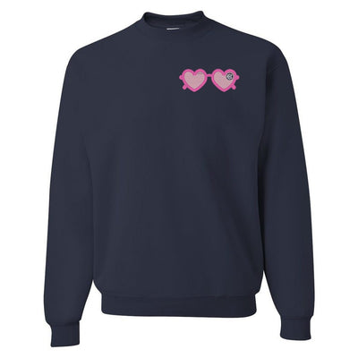 Monogrammed Sunglasses Crewneck Sweatshirt - United Monograms