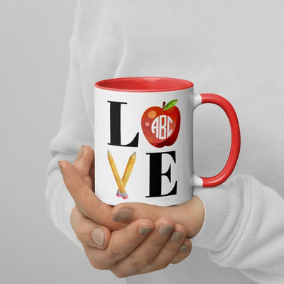 Monogrammed 'Teacher Love' Mug - United Monograms