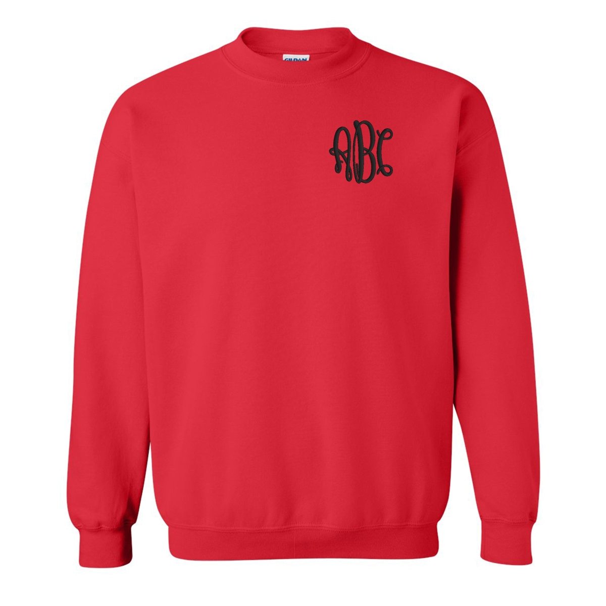 Monogrammed Team Color Crewneck - United Monograms