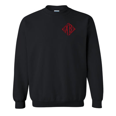 Monogrammed Team Color Crewneck - United Monograms