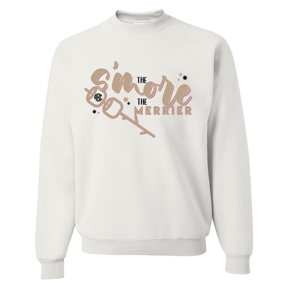 Monogrammed 'The S'more The Merrier' Crewneck Sweatshirt - United Monograms