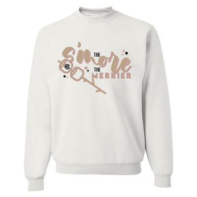 Monogrammed 'The S'more The Merrier' Crewneck Sweatshirt - United Monograms