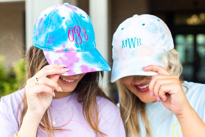 Monogrammed Tie Dye Baseball Hat - United Monograms