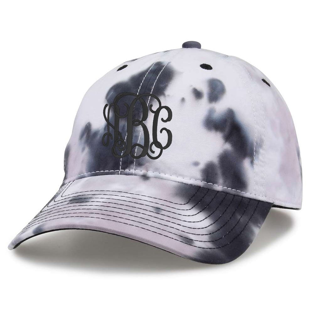 Monogrammed Tie Dye Baseball Hat - United Monograms