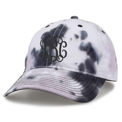 Monogrammed Tie Dye Baseball Hat - United Monograms