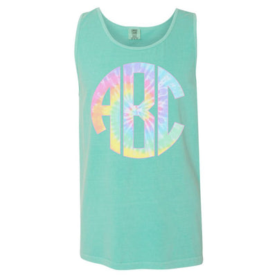 Monogrammed 'Tie Dye' Big Print Comfort Colors Tank - United Monograms