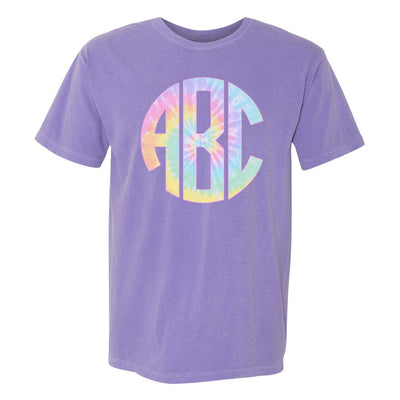 Monogrammed 'Tie Dye' Big Print T-Shirt - United Monograms