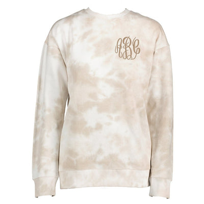 Monogrammed Tie Dye Fleece Sweatshirt - United Monograms