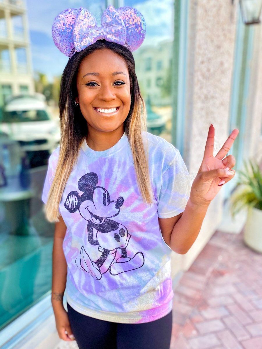 tie dye mickey mouse shirt