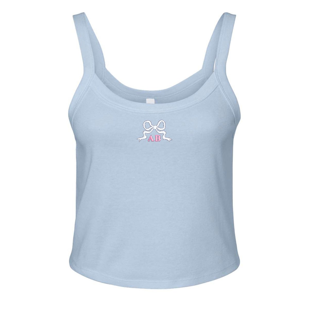 Monogrammed 'Tiny Bow' Baby Tank - United Monograms