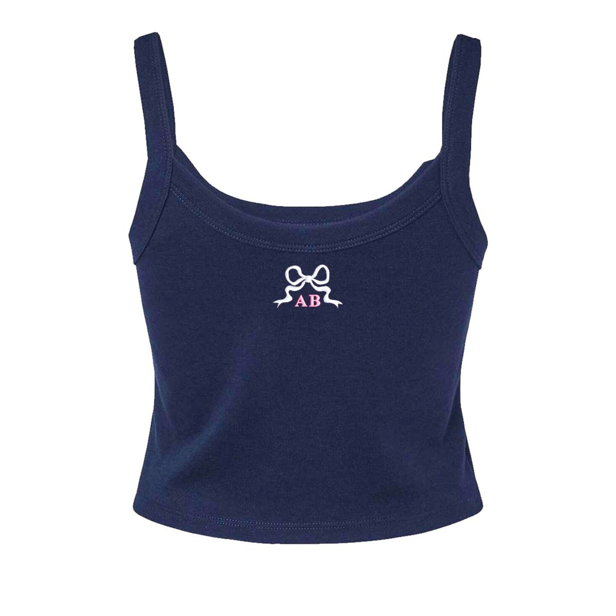 Monogrammed 'Tiny Bow' Baby Tank - United Monograms