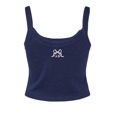 Monogrammed 'Tiny Bow' Baby Tank - United Monograms