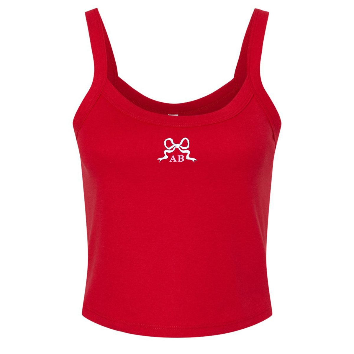Monogrammed 'Tiny Bow' Baby Tank - United Monograms