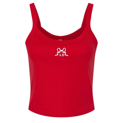 Monogrammed 'Tiny Bow' Baby Tank - United Monograms