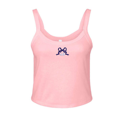 Monogrammed 'Tiny Bow' Baby Tank - United Monograms
