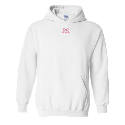 Monogrammed 'Tiny Bow' Hoodie - United Monograms