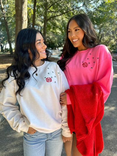 Monogrammed 'Tiny Holly' Crewneck Sweatshirt - United Monograms