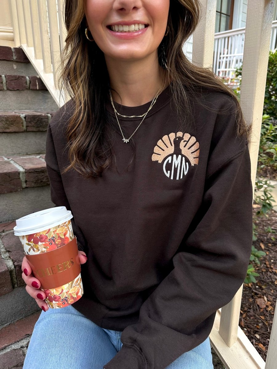 Monogrammed Turkey Crewneck Sweatshirt - United Monograms