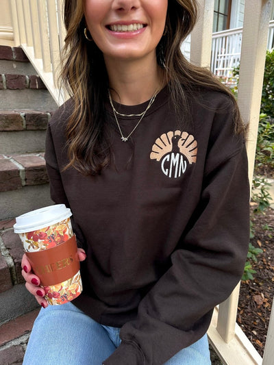 Monogrammed Turkey Crewneck Sweatshirt - United Monograms