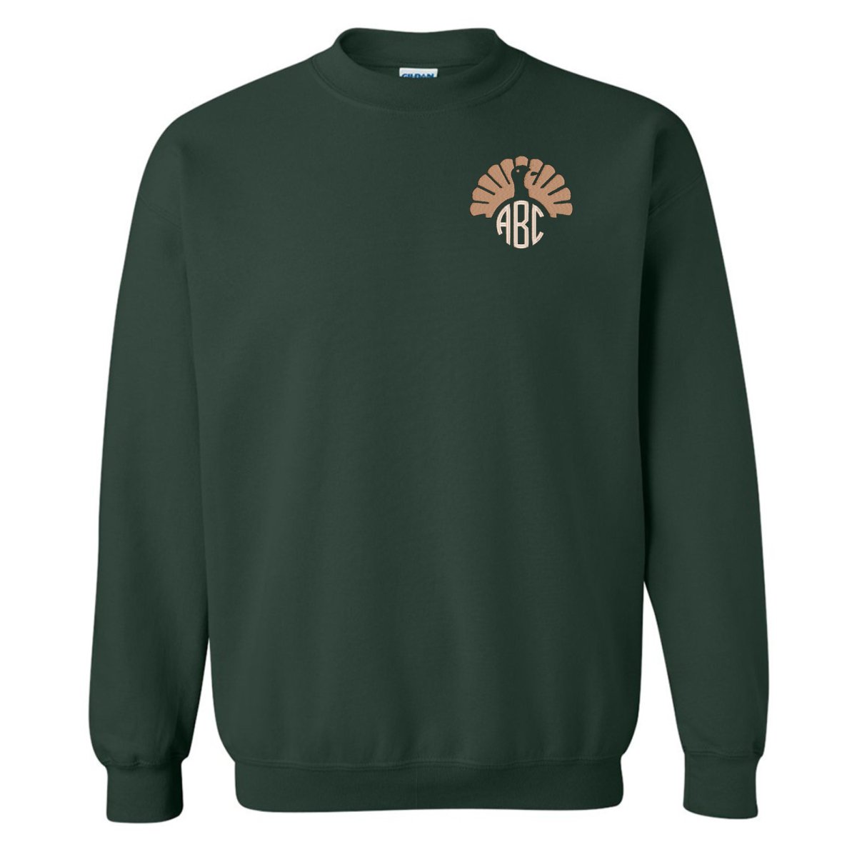 Monogrammed Turkey Crewneck Sweatshirt - United Monograms