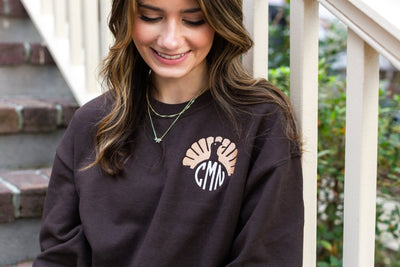 Monogrammed Turkey Crewneck Sweatshirt - United Monograms