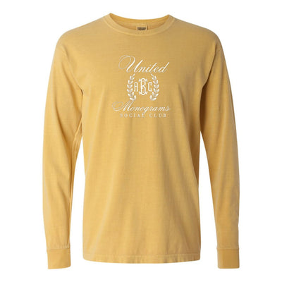 Monogrammed 'UM Social Club' Embroidered Long Sleeve - United Monograms