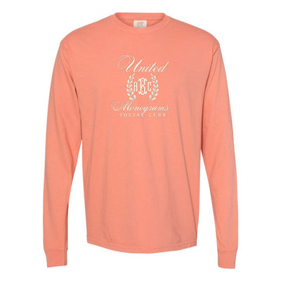 Monogrammed 'UM Social Club' Embroidered Long Sleeve - United Monograms