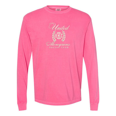Monogrammed 'UM Social Club' Embroidered Long Sleeve - United Monograms