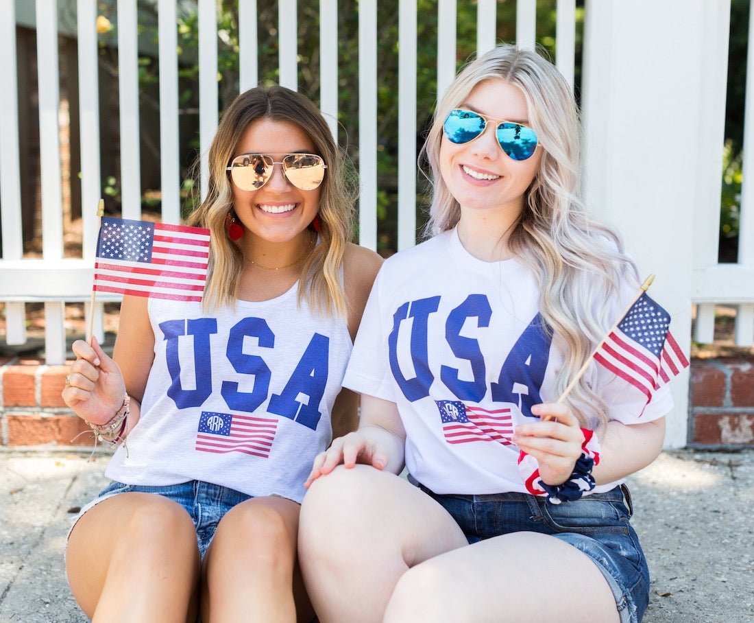 Monogrammed 'USA Classic' Premium T - Shirt - United Monograms