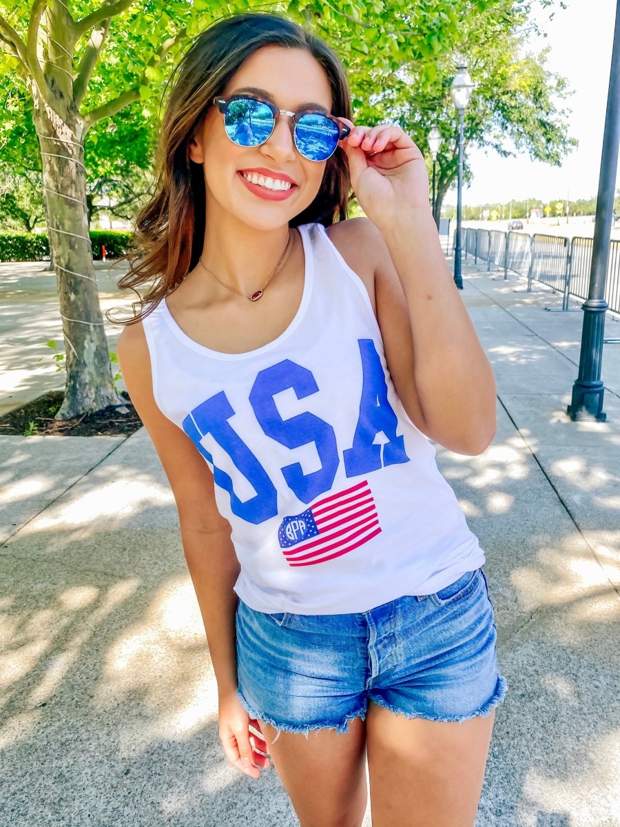 Monogrammed 'USA Classic' Premium Tank Top - United Monograms