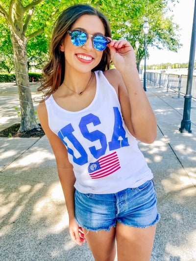 Monogrammed 'USA Classic' Premium Tank Top - United Monograms