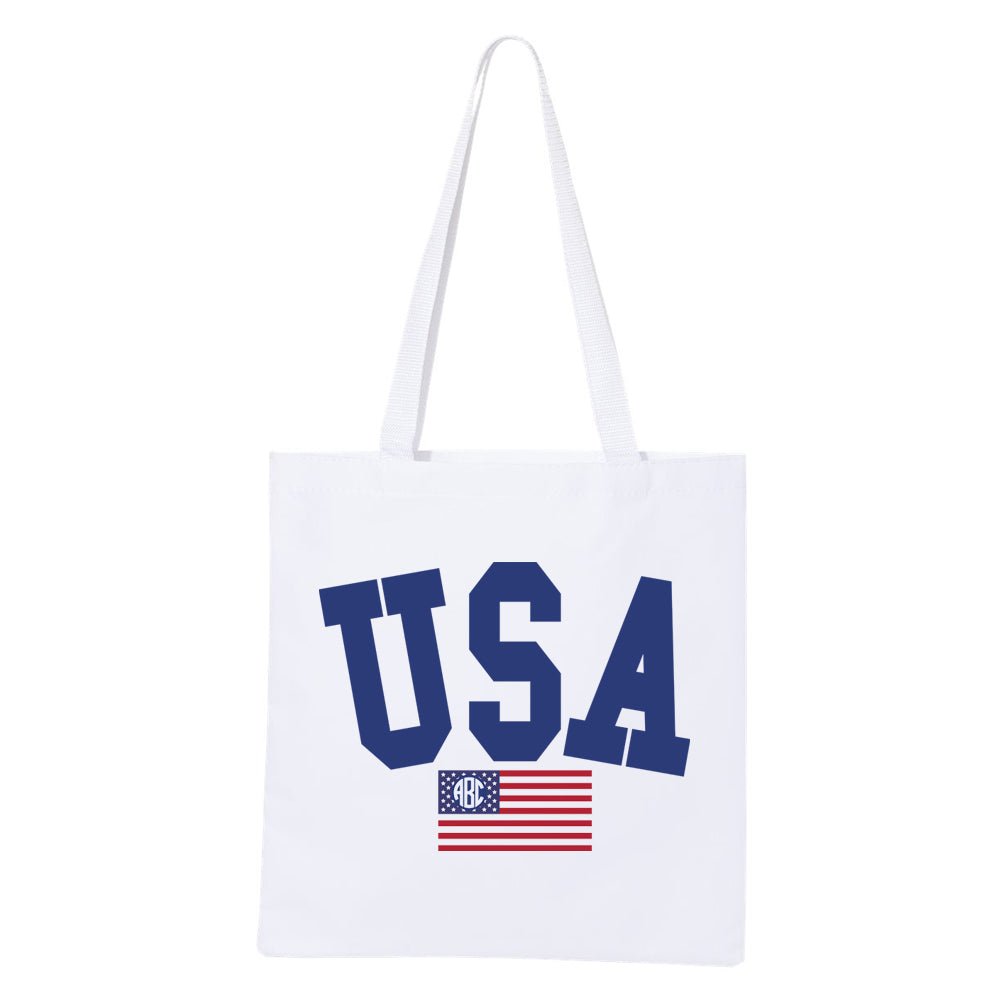 Monogrammed 'USA Classic' Tote Bag - United Monograms