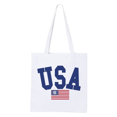 Monogrammed 'USA Classic' Tote Bag - United Monograms