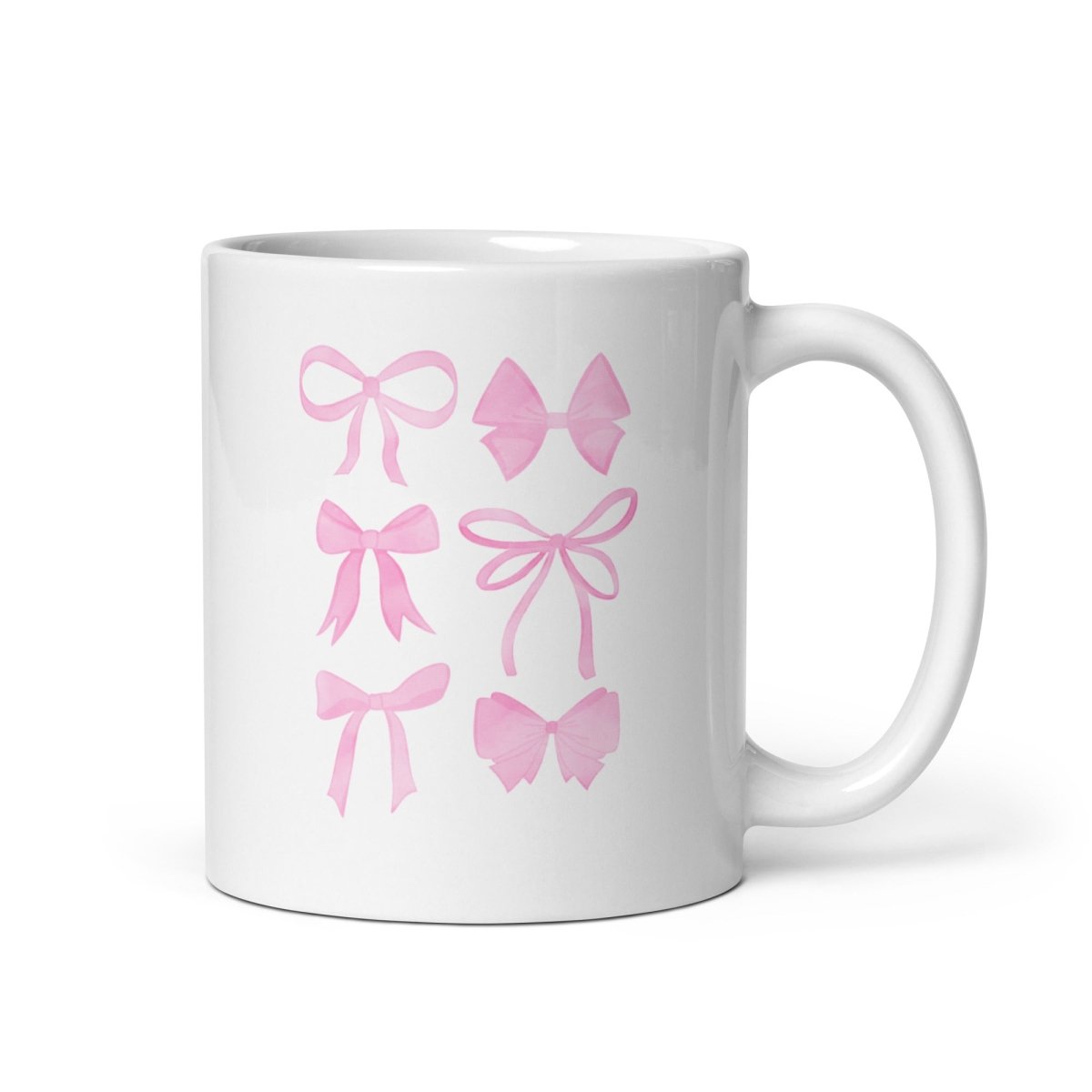 Monogrammed 'Watercolor Bows' Coffee Mug - United Monograms