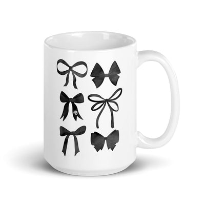 Monogrammed 'Watercolor Bows' Coffee Mug - United Monograms