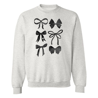 Monogrammed 'Watercolor Bows' Crewneck Sweatshirt - United Monograms